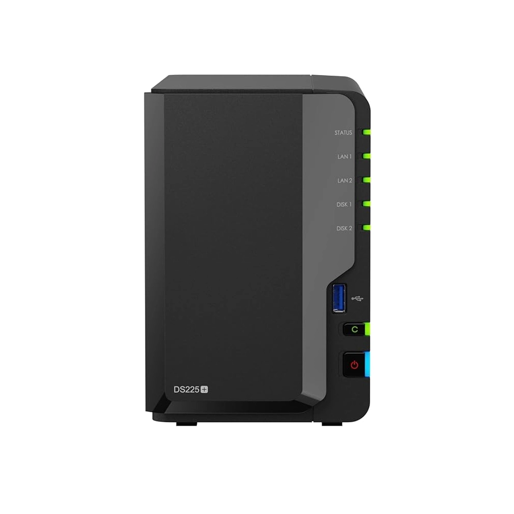 Synology NAS Diskstation DS225+ (0TB 2BAY) 2GB DDR4 Ram view 2